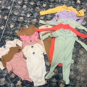 Old Navy Ribbed Baby Clothes Lot- Most 3-6months w/ some 0-3! SEVENTEEN ITEMS!
